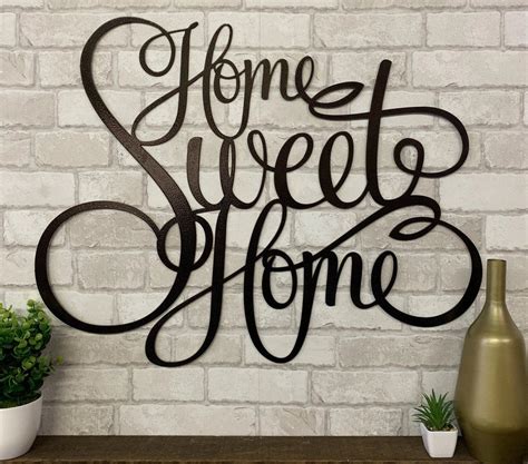 Metal Home Sweet Home Signs 